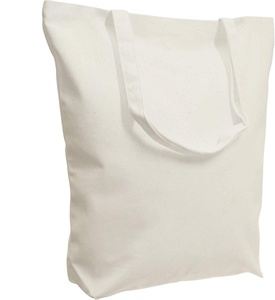 Sac fourre-tout en toile de coton super résistant, grand format 17"x16"x5" 10oz, réutilisable, personnalisable, avec boucle réglable - Product Image 1