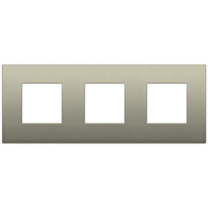 Placca 6M (2+2+2)int71 CL Champagne Matt 24x9.7x1.7 Wall <b>Switch</b> <b>Plate</b> - Product Image 1