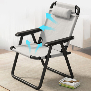 Pesca Viajes Sillas de playa Camping Patio Sillas ultraligeras al aire libre Relax Ergonómico <span class=keywords><strong>Tumbona</strong></span> Plegable Muebles de jardín con taburete - Product Image 3