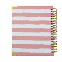 Échantillon gratuit de logo personnalisé Planificateur de soins personnels personnalisé Manifestation Journal Dairy Notebook avec impression de logo à vendre