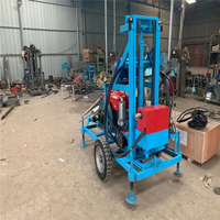 Nouvelle machine de forage portable pour puits d'eau, petite, 100 m de profondeur, 220 V, pour les industries de la construction, avec composant moteur central