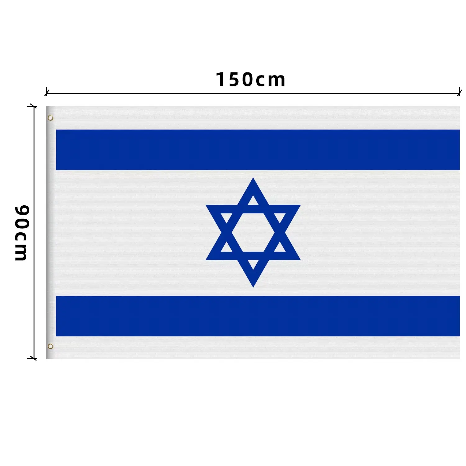 Israel quốc kỳ cầm tay vẫy cờ với lỗ chân lông bằng nhựa