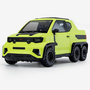 Wuling Hongguang-mini camioneta de aleación para niños, coche de simulación, modelo de coche de metal, coche de juguete, 1:18 - Product Image 3