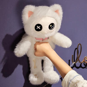 Новый трехмерный плюшевый Скелет Кот кукла милый мультфильм кукла креативный подарок модная подушка кукла - Product Image 6