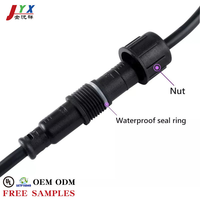 موصل كابل LED ذكر وأنثى من JYX OED/ODM مقاوم للماء IP68 من PVC 16AWG 2-8Pin لتركيب إضاءة LED الخارجية للسيارات