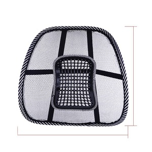 Lumbar Support <b>Pillow</b> Breathable Mesh Oblong Shape Adjustable Height Car Office Backrest Cushion Massage Nubs Lumbar Pain Relief - Product Image 3