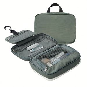 Hanging Toiletry Bag for Men and Women Travel Makeup Bag Organizer <b>Portable</b> Water-Resistant Bathroom <b>Shower</b> Bag - Product Image 1
