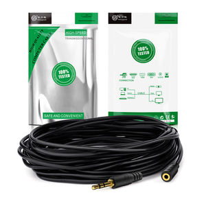 Factory Direct Sales Low Price Aux Audio Cable with Copper 3.5mm AUX Audio Cables Male to Female Stereo Aux Cable for MP3 - Product Image 1