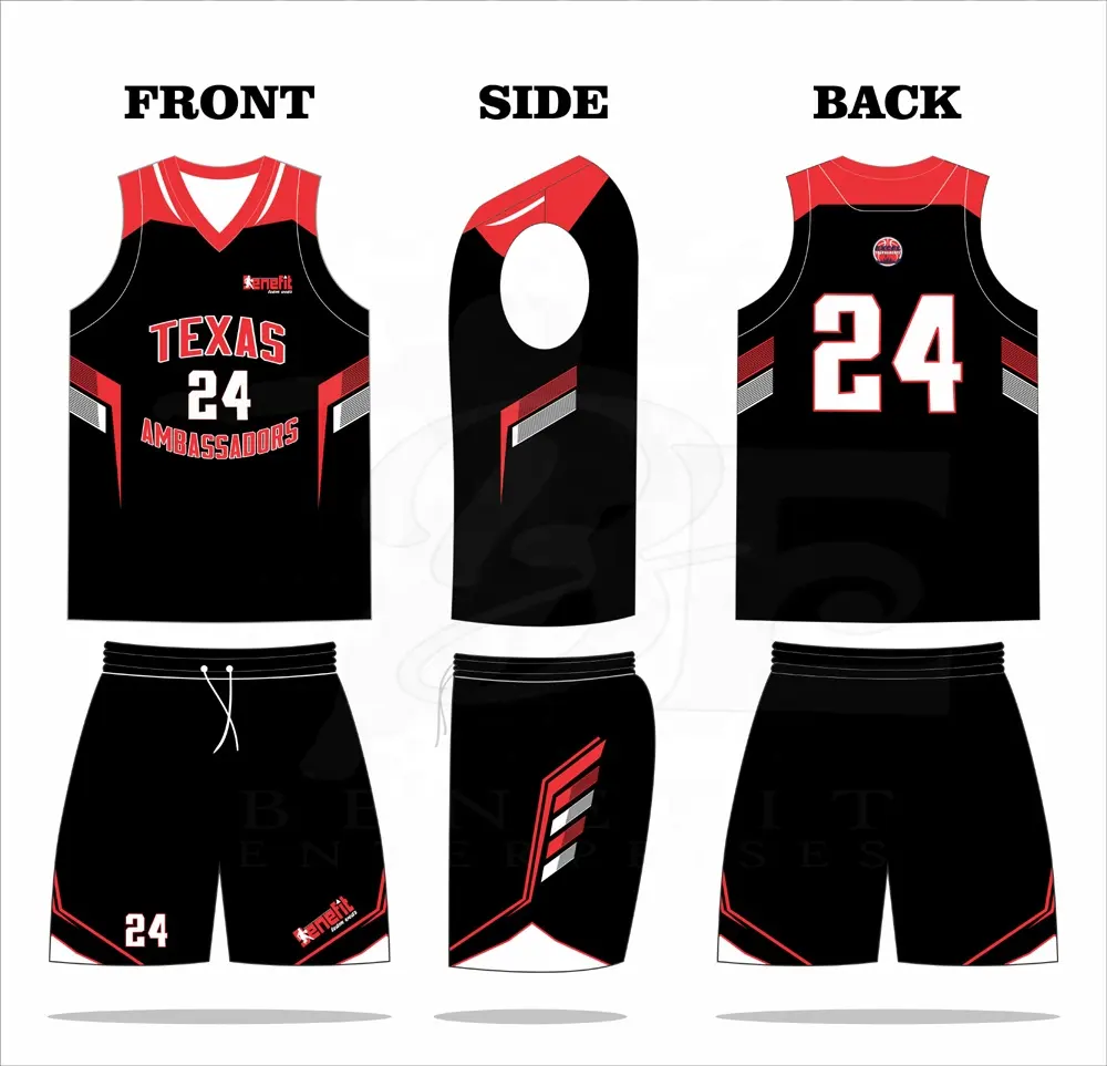100% Polyester made Reversible Basketball Jersey Custom Design Basketball Uniform