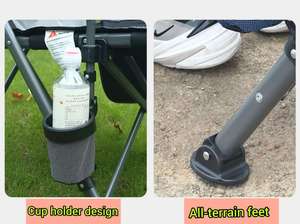 مخصصة liegestuhل Kursi Malas kamping Plaj Sandalyesi ، حديقة تخييم فاخرة محمولة للصيد في الهواء الطلق - Product Image 6