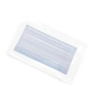 High Quality Wholesale White Color Adult Disposable Plane Mask Disposable Dust-proof Breathing 3layer Face Mask