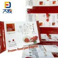 Bonne qualité impression petit pain sac d'aliments surgelés en plastique laminé animal de compagnie de qualité alimentaire petit pain en plastique emballage Film rouleau