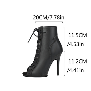 3220 nouveau 2025 chaussures <span class=keywords><strong>de</strong></span> <span class=keywords><strong>danse</strong></span> latine pour femmes talons hauts en gros PU chaussures <span class=keywords><strong>de</strong></span> <span class=keywords><strong>danse</strong></span> noires - Product Image 5