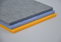 Dalles acoustiques en fibre de polyester de petite taille 120x60 CM, panneaux de traitement acoustique en feutre PET pour studio, maison, bureau, décoration