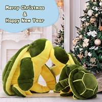 MorisMos Grand oreiller de tortue de mer verte géante en coton doux pour garçons pour la fête de la Saint-Valentin ou un cadeau d'anniversaire