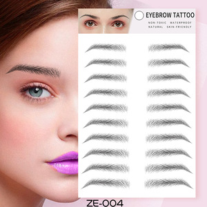 Eyebrow Tattoo ZE-008 Waterproof Natural 3D Brow Stickers For Women - Product Image 4