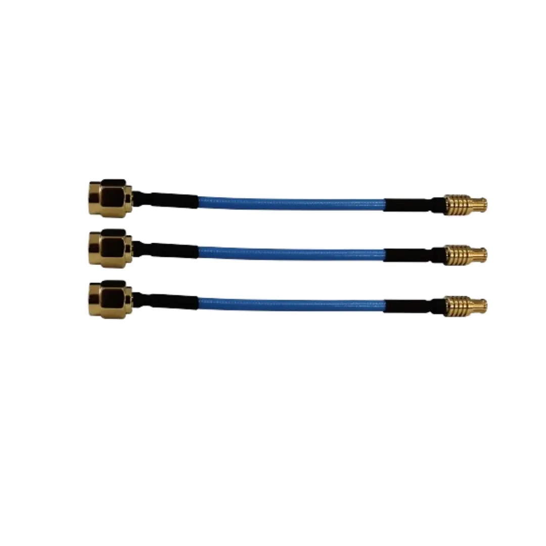 Precio de fábrica, la alta confiabilidad es ampliamente utilizada MCX macho a SMA hembra Coaxial RF Conector RG405 Conjuntos de cables