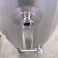 Cuve de fermentation en acier inoxydable 200l 300l Équipement d'apiculture Cuve de fermentation conique et unité de fermentation 2bbl