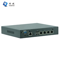 PC industriel pare-feu YENTEK Intel Celeron J4125/J1900 4 ports LAN Gigabit RS232 2*USB Mini PC réseau sans ventilateur Pfsense VPN