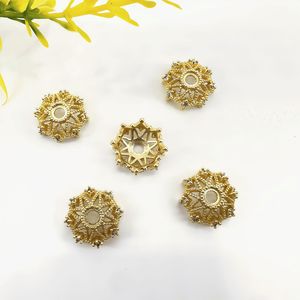 เครื่องประดับลิเซิง หมวกดอกไม้ ทอง 14K สีทองคงทน ประดับเพชรซิคอน ลายฉลุ สำหรับสร้อยข้อมือ สร้อยคอ อุปกรณ์ DIY - Product Image 4