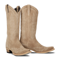 CHENO OEM ODM Bottes de cowgirl en daim végétalien brodé, style western, pour femmes, fabricant