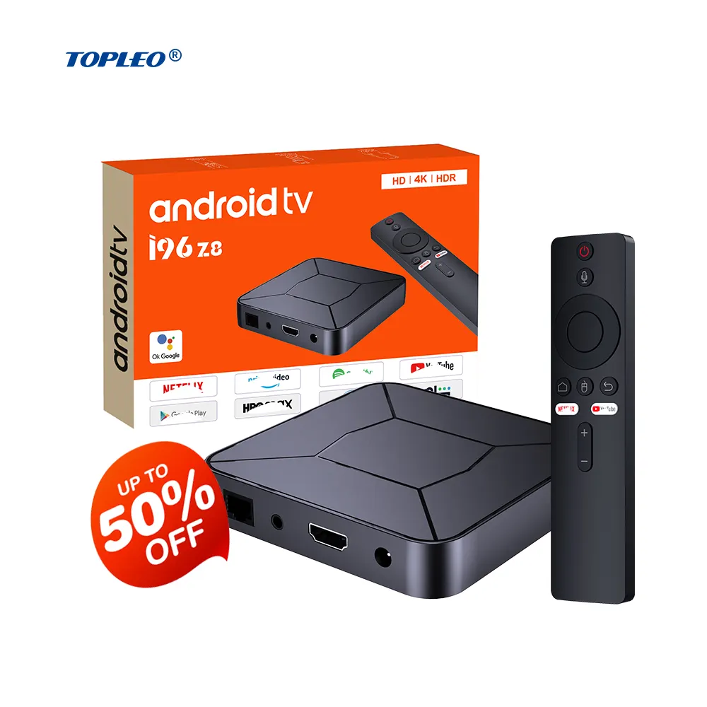 Topleo I96 Z8 Android TV Box beste 4k Android 10 ATV Abonnement zertifiziert smart Android TV Box