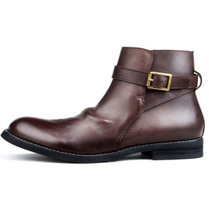 <span class=keywords><strong>Nouvelles</strong></span> chaussures décontractées pour hommes en cuir véritable bottes martin bottes occasionnels chaussures pour hommes - Product Image 5