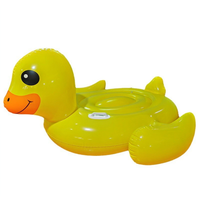 Duck gonflable jaune personnalisé en PVC, à chevaucher, gonflable à chevaucher