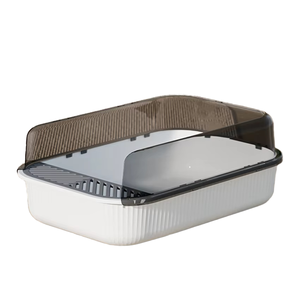 Vente directe <span class=keywords><strong>Bac</strong></span> <span class=keywords><strong>à</strong></span> litière pour chat rond en plastique écologique avec un espace intérieur de 20L Facile <span class=keywords><strong>à</strong></span> nettoyer Kit d'accessoires de toilette pour <span class=keywords><strong>bac</strong></span> <span class=keywords><strong>à</strong></span> <span class=keywords><strong>sable</strong></span> - Product Image 1