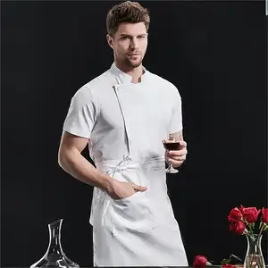 2024 venta al por mayor ropa de cocina de alta calidad chaqueta de camarero para empleados restaurante uniforme personalizado Jjacket Unisex Chefs abrigo