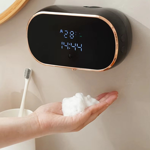 Nouveau distributeur automatique de savon mousse pour salle de bain, intelligent, mural, rechargeable par USB, deux couleurs, en ABS - Product Image 5