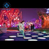 Leuchtende Bodenfliese LED-Einbauleuchte IP65 Wasserdicht Outdoor Musik-Sync Landschafts-Wegebeleuchtung Hoher CRI 90 50.000 Stunden