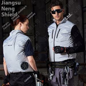 عارضة الصيف سترة العمل الرجال النساء البوليستر شعار تكييف الهواء الديكور شبكة قماش الرياح البضائع في الهواء الطلق ارتداء الخارجي - Product Image 2