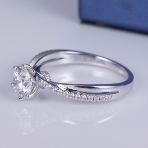MS-650 Anillo Solitario de Diamante de Laboratorio de Moda, el Regalo Más Popular para Mujeres - Product Image 4