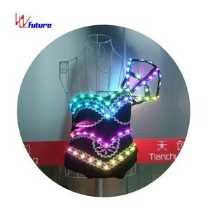 Lập trình LED Dance DRESS đèn LED Dance DRESS phát sáng trong áo choàng tối