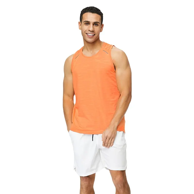 OEM Thể Thao Tank Top Người Đàn Ông Của Lỏng Vòng Cổ T-Shirt Lưới Thoáng Khí In Ấn Nhanh Chóng Làm Khô Chạy Độc Đáo T Áo Sơ Mi Mens