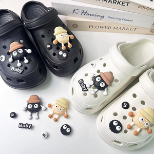 <span class=keywords><strong>Venta</strong></span> caliente Kawaii dibujos animados 3D Dustbuny serie zuecos accesorios para zapatos <span class=keywords><strong>y</strong></span> lindo PVC briqueta zapato encanto para fiesta decoración <span class=keywords><strong>de</strong></span> zapatos - Product Image 3