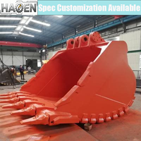 Fabriqué en Chine Haoen RB-2070 Godet de roche universel pour excavatrice 20-70 tonnes, plaque anti-usure Q355+NM500, ouverture de mâchoire maximale 1650 mm