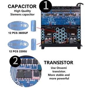 <span class=keywords><strong>Amplificatore</strong></span> Audio Professionale Fp24000 a 2 Canali Super Bass 15000 Watt in Classe TD Switching 2U <span class=keywords><strong>per</strong></span> Palco e Esterni <span class=keywords><strong>per</strong></span> Subwoofer da 18 e 21 Pollici - Product Image 3