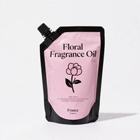 Détergent en plastique Doypack Bec debout Sac de savon cosmétique pour le corps Emballage de gommage Pochette de recharge de liquide de 1 litre pour le linge