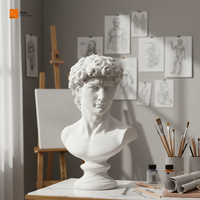 Sculpture de David en résine WeiVista, art populaire, fait main, peinte à la main, statue personnalisée, centre de table, décoration intérieure