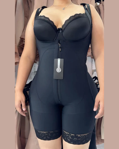 Escultor de acero cortado/<span class=keywords><strong>faja</strong></span> moldeadora de cuerpo de <span class=keywords><strong>avispa</strong></span>, levantamiento de glúteos, <span class=keywords><strong>faja</strong></span> larga, pechos libres, tela Powernet de alta compresión para mujer - Product Image 6