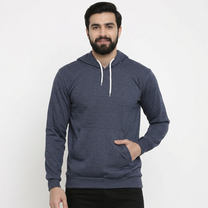 Sweat-shirt à capuche à manches longues pour homme avec design personnalisable, coupe classique, pour la gym et le fitness, haut d'hiver en promotion à prix réduit, brodé - Product Image 1