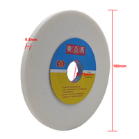 Disque abrasif WA60 180*9.5*31.75mm haute dureté, meule en corindon blanc, vente directe usine