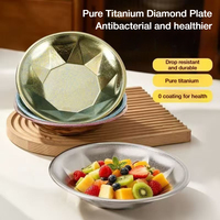 Nieuwe aanwinst: Pure titanium creatief draagbaar fruitplateau/snack schaal voor buiten kamperen en thuisgebruik.