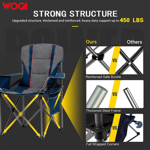 WOQI Chaise de <span class=keywords><strong>camping</strong></span> de plage en plein air <span class=keywords><strong>Fauteuil</strong></span> de plage pliant ultra léger - Product Image 4