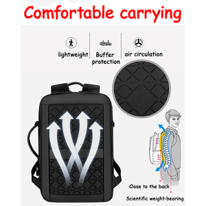 时尚简约男士商务电脑背包带USB充电口防水学生包耐磨青少年笔记本包 - Product Image 4