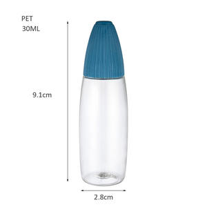 Venta al por mayor 30ml <span class=keywords><strong>transparente</strong></span> PET plástico goteo uñas peluca pegamento botella mascotas gotas para los oídos botella desinfectante de manos botella de embalaje - Product Image 2