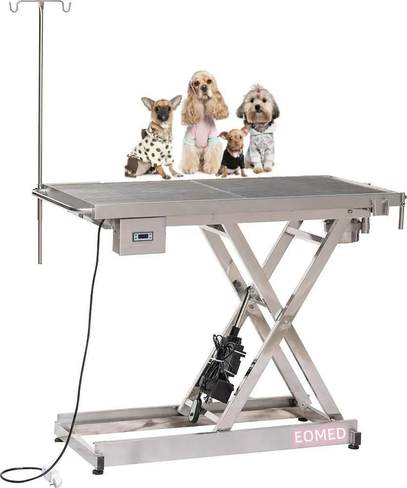 Veterinary Surgical Table 304 Stainless Steel Electric Lift Automatic Constant Temperature Pet Operating Table VOT-001