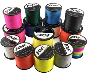 Línea de Pesca Trenzada JOF X4 PE de Alta Calidad, 300m 500m 1000m, Fibra Multifilamento Resistente, Línea de Pesca Multicolor Trenzada China - Product Image 1